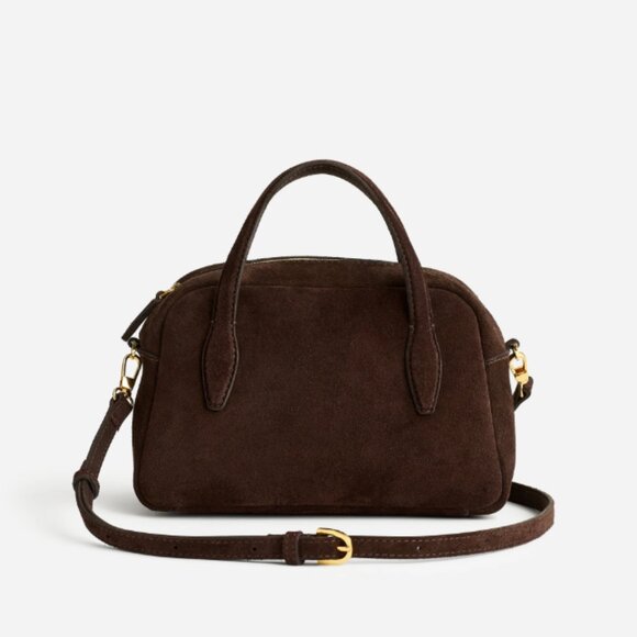 Madewell Medium Crossbody Bag Suede in "Dark Carob" - Picture 1 of 9